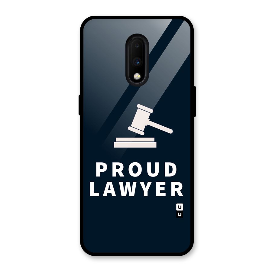 Proud Lawyer Glass Back Case for OnePlus 7
