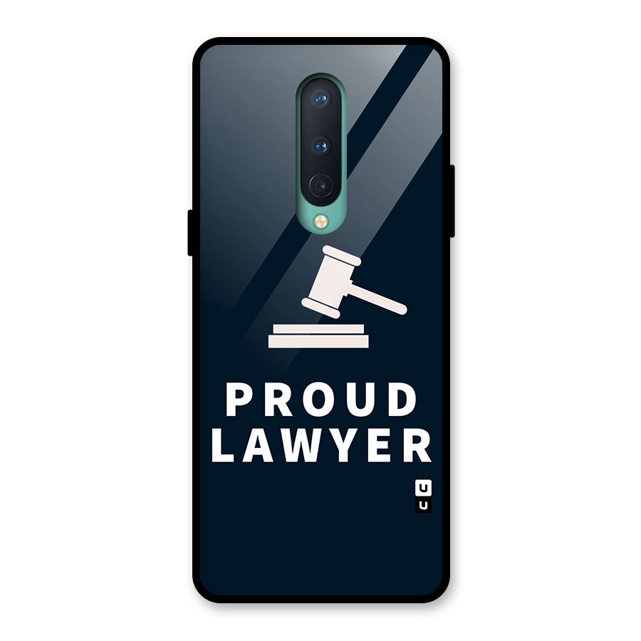 Proud Lawyer Glass Back Case for OnePlus 8
