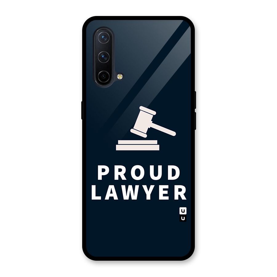 Proud Lawyer Glass Back Case for OnePlus Nord CE 5G