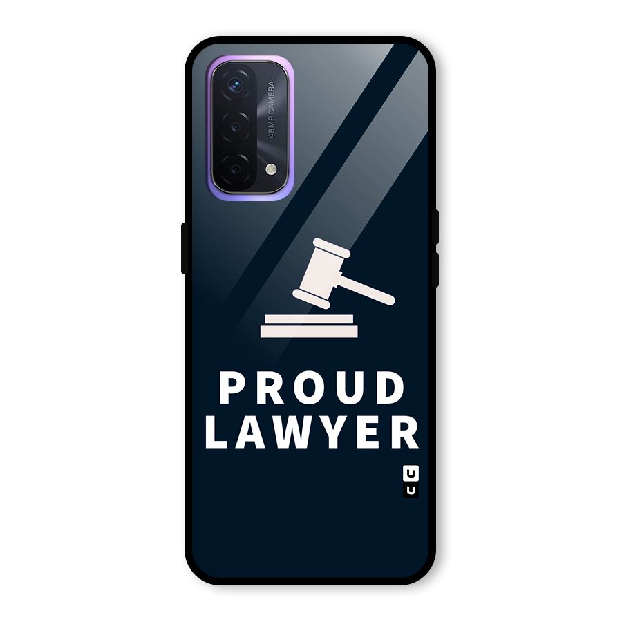 Proud Lawyer Glass Back Case for Oppo A74 5G