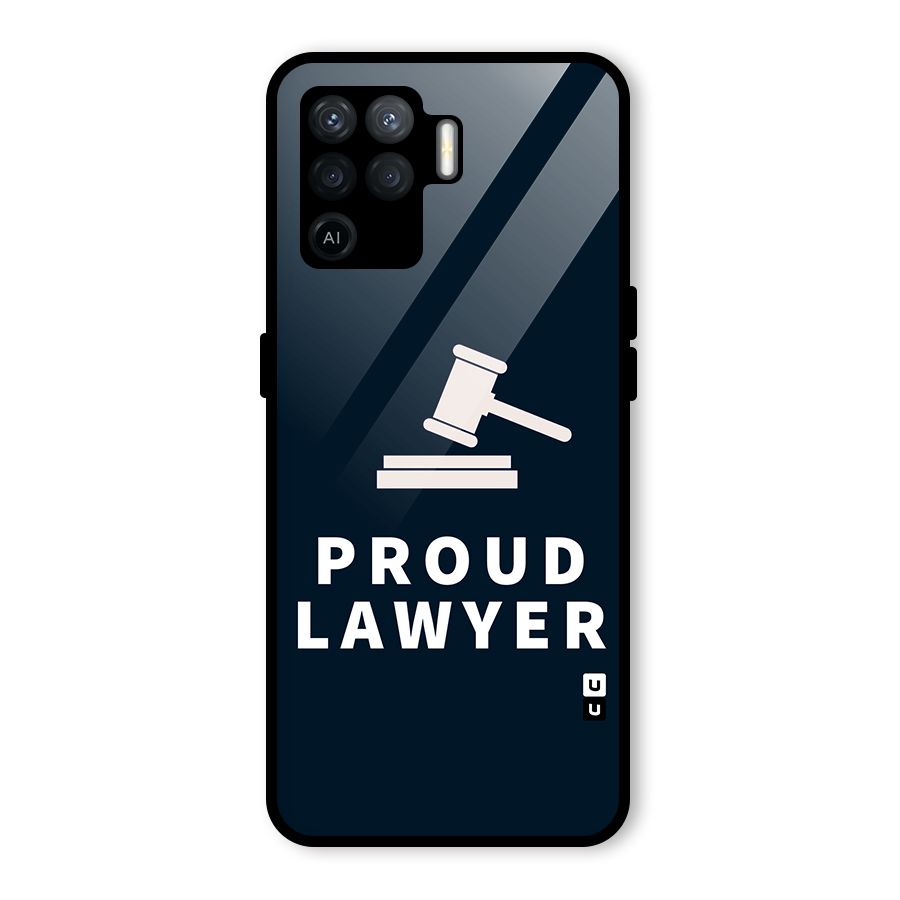 Proud Lawyer Glass Back Case for Oppo F19 Pro
