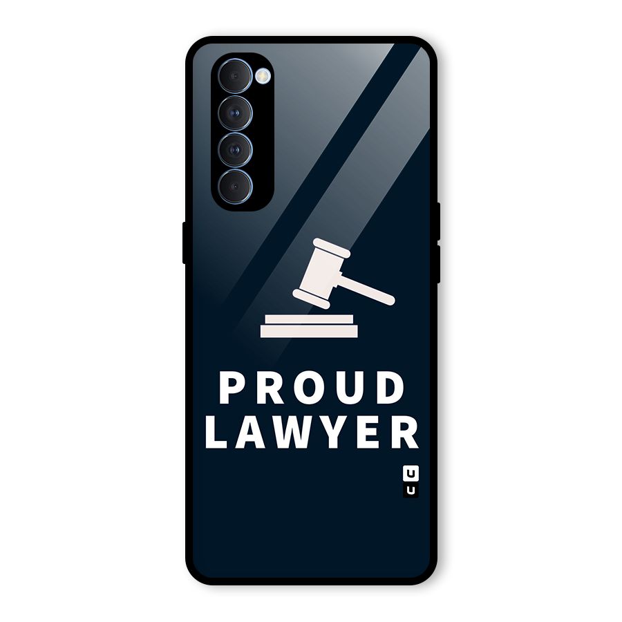 Proud Lawyer Glass Back Case for Oppo Reno4 Pro