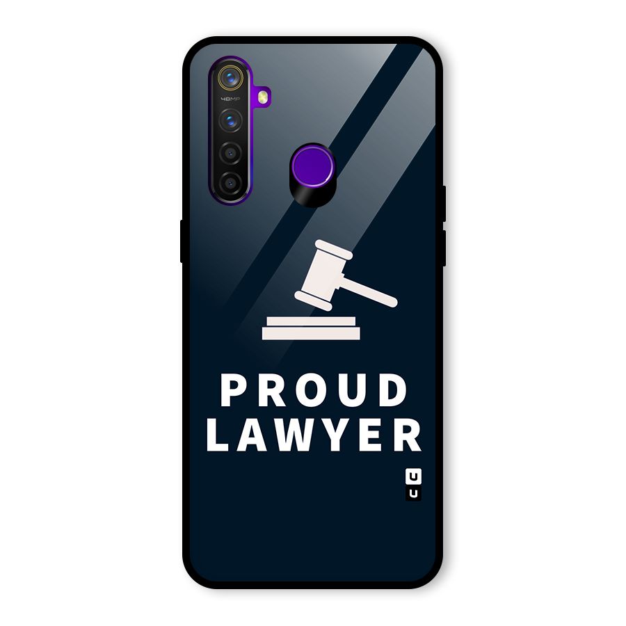 Proud Lawyer Glass Back Case for Realme 5 Pro