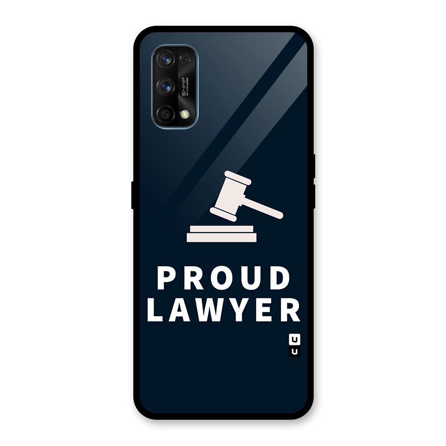 Proud Lawyer Glass Back Case for Realme 7 Pro