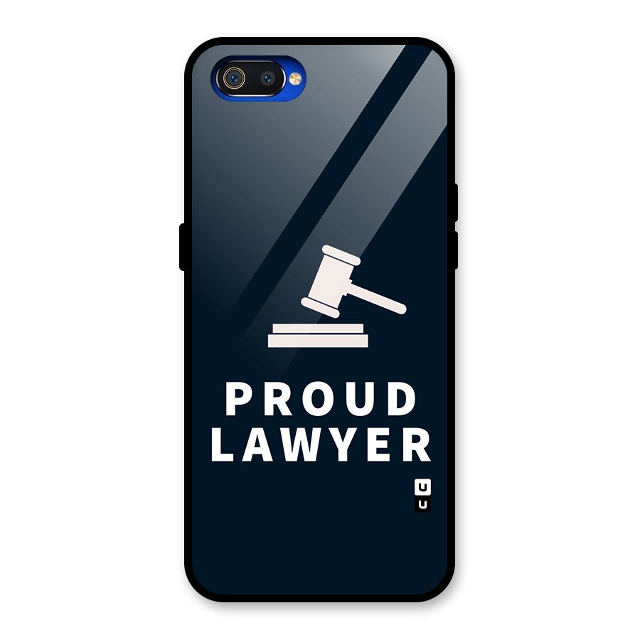 Proud Lawyer Glass Back Case for Realme C2