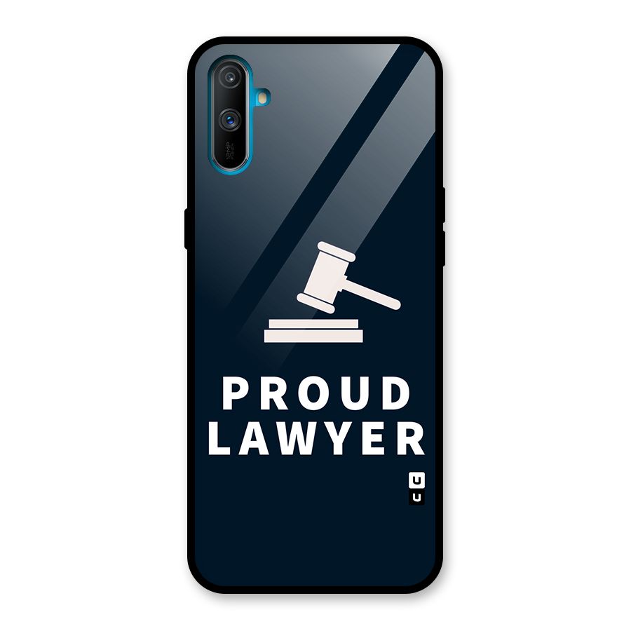 Proud Lawyer Glass Back Case for Realme C3