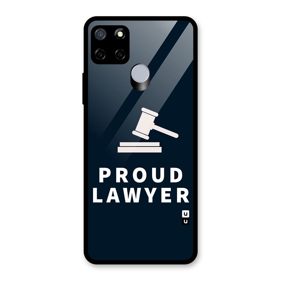 Proud Lawyer Glass Back Case for Realme Narzo 30A