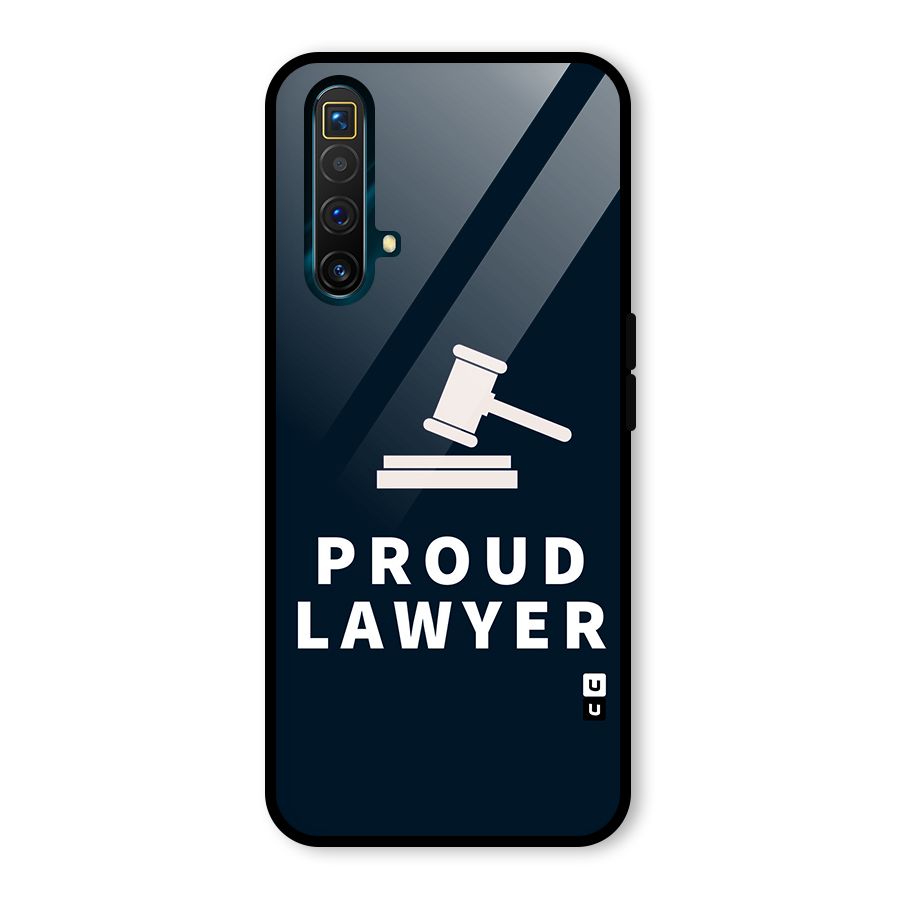 Proud Lawyer Glass Back Case for Realme X3