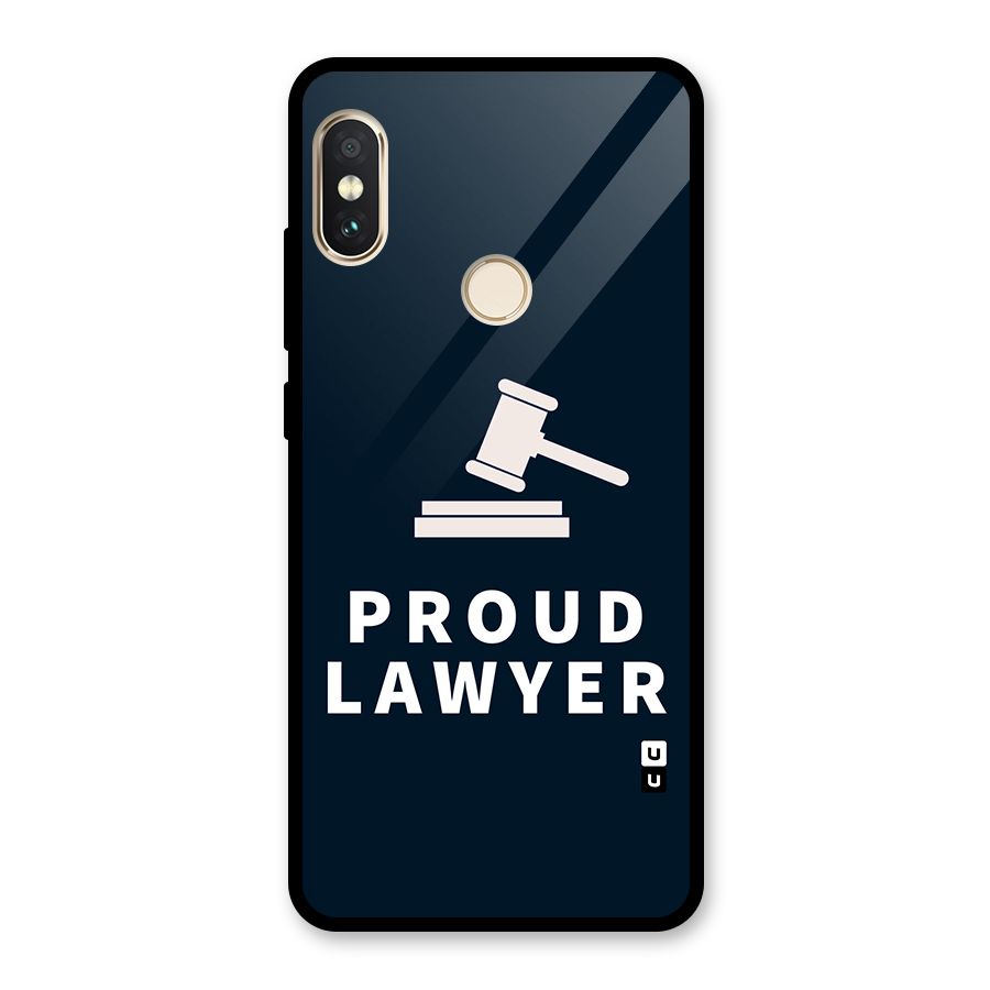 Proud Lawyer Glass Back Case for Redmi Note 5 Pro