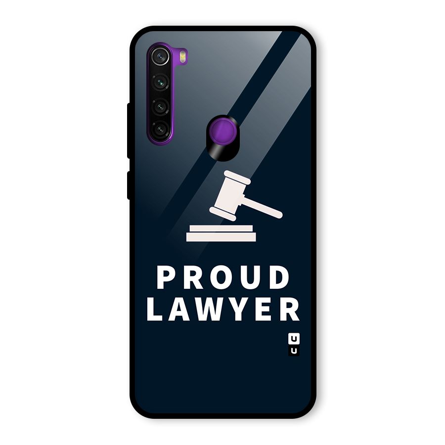 Proud Lawyer Glass Back Case for Redmi Note 8