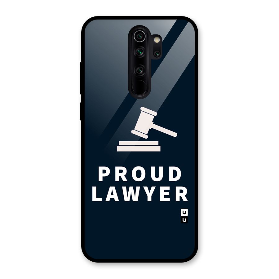 Proud Lawyer Glass Back Case for Redmi Note 8 Pro