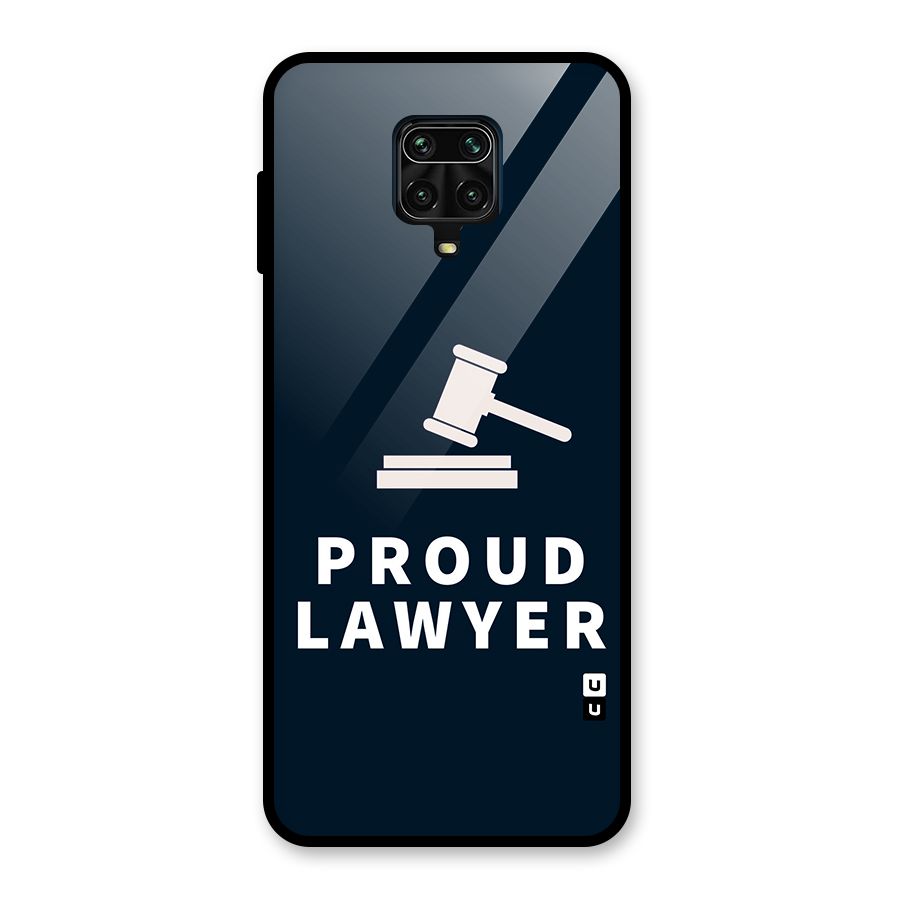Proud Lawyer Glass Back Case for Redmi Note 9 Pro