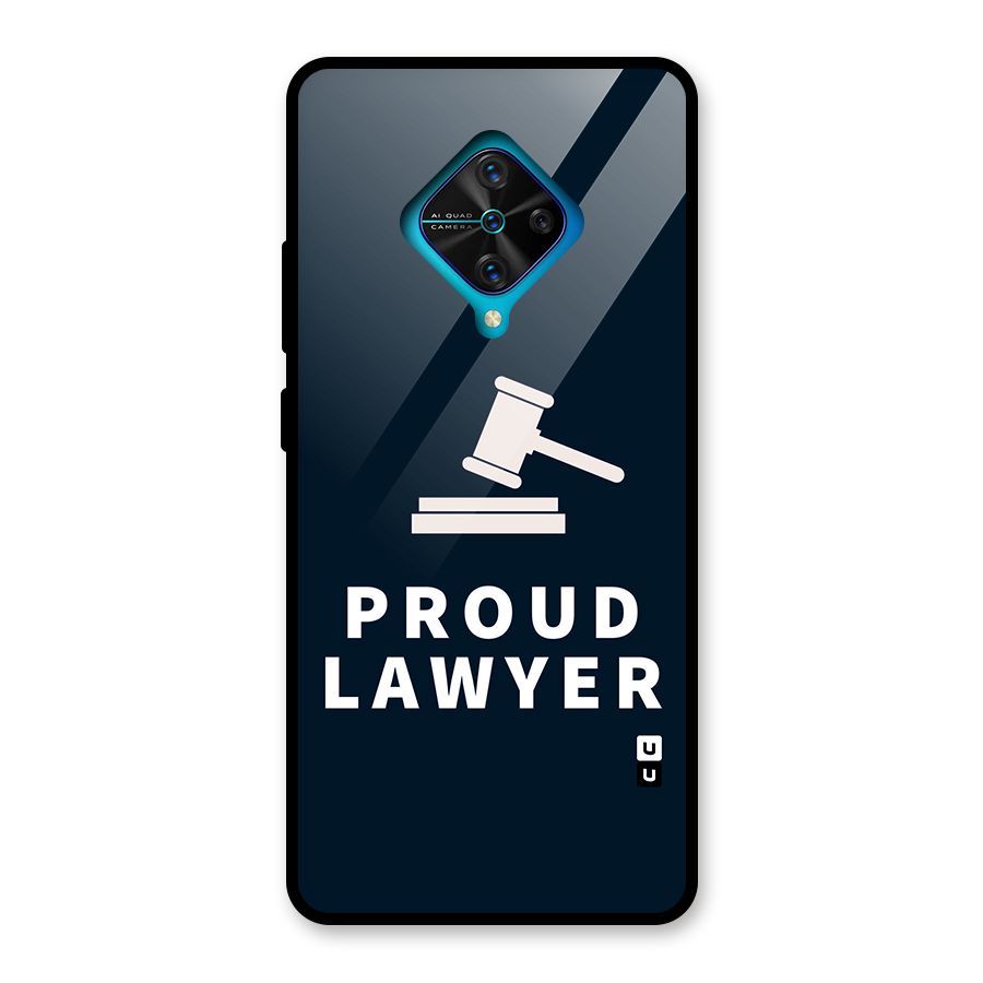 Proud Lawyer Glass Back Case for Vivo S1 Pro
