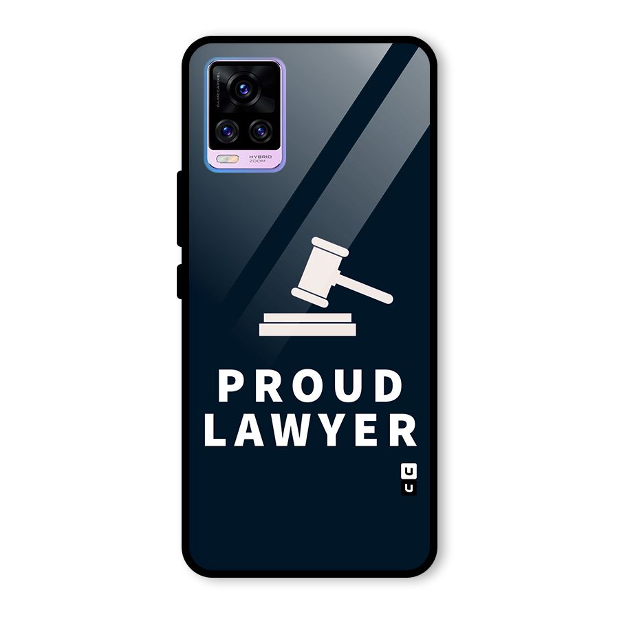 Proud Lawyer Glass Back Case for Vivo V20 Pro