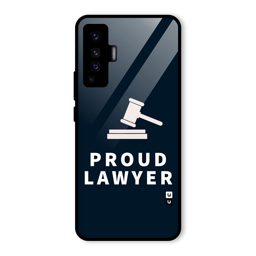 Proud Lawyer Glass Back Case for Vivo X50