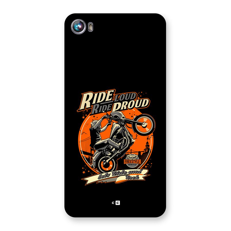 Proud Rider Back Case for Canvas Fire 4 (A107)