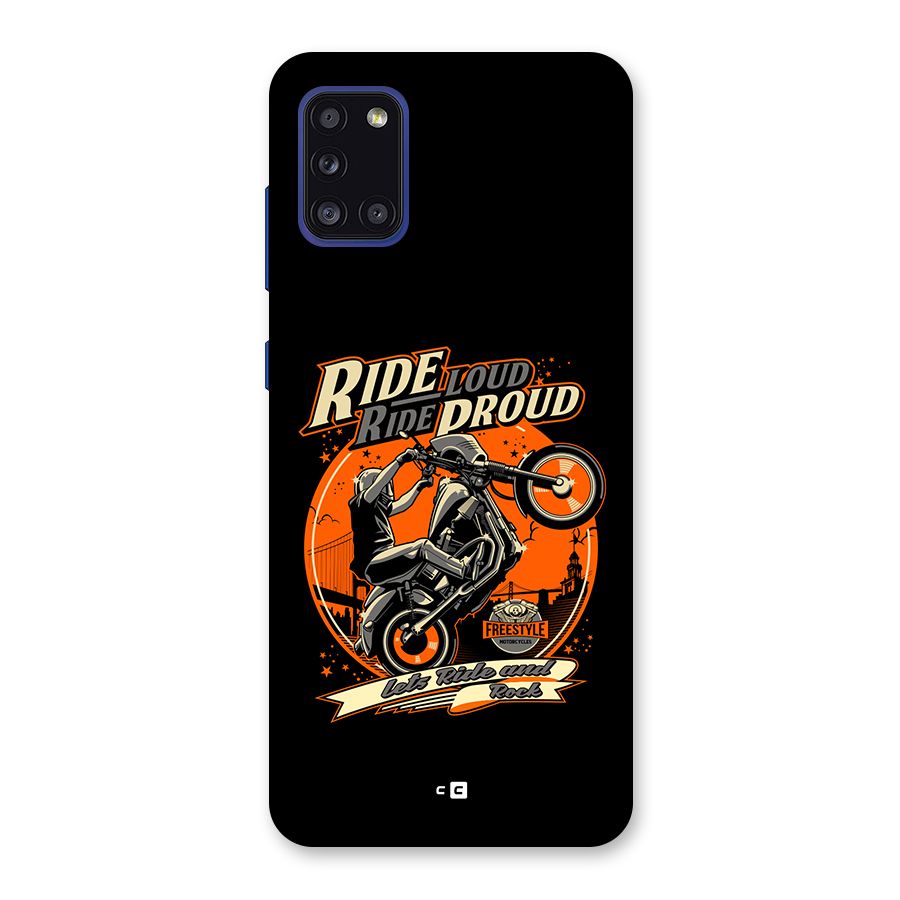 Proud Rider Back Case for Galaxy A31
