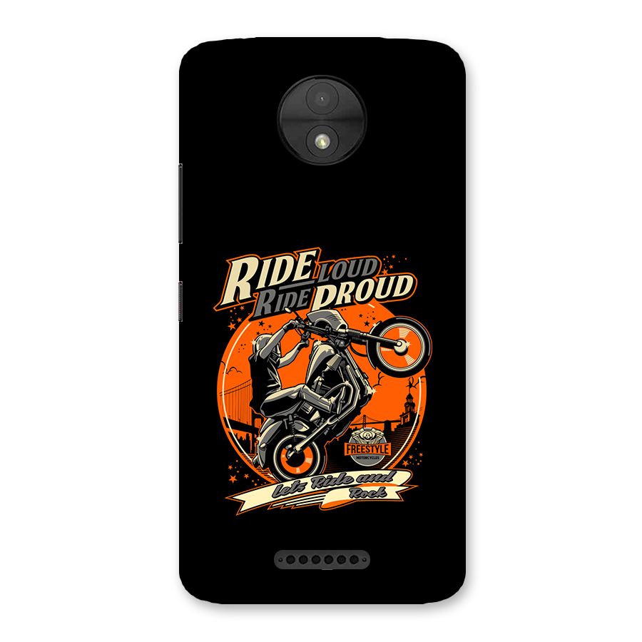 Proud Rider Back Case for Moto C