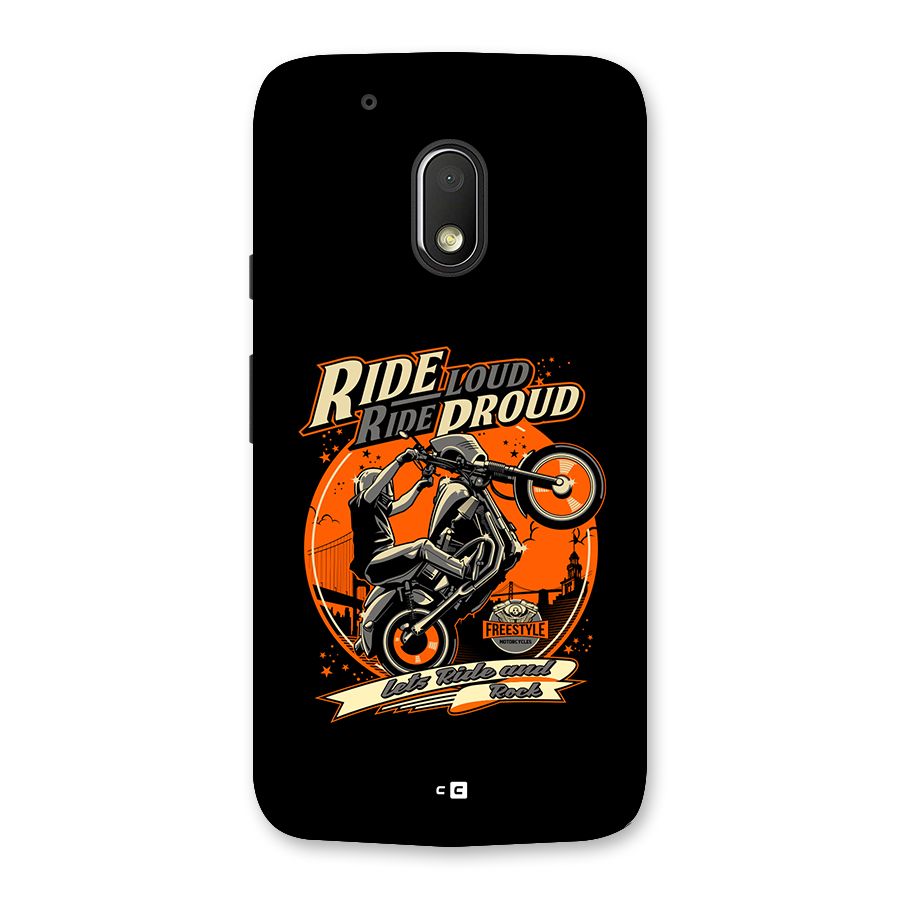 Proud Rider Back Case for Moto G4 Play