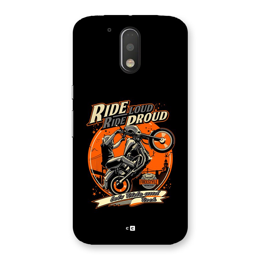 Proud Rider Back Case for Moto G4 Plus