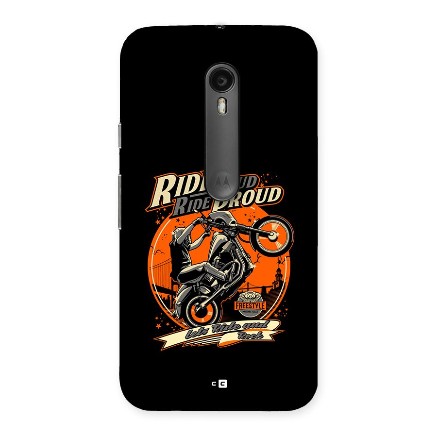 Proud Rider Back Case for Moto G Turbo