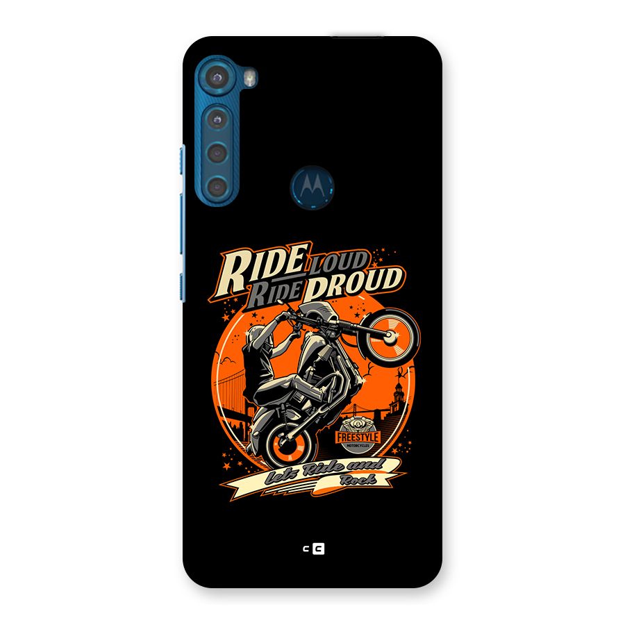 Proud Rider Back Case for Motorola One Fusion Plus