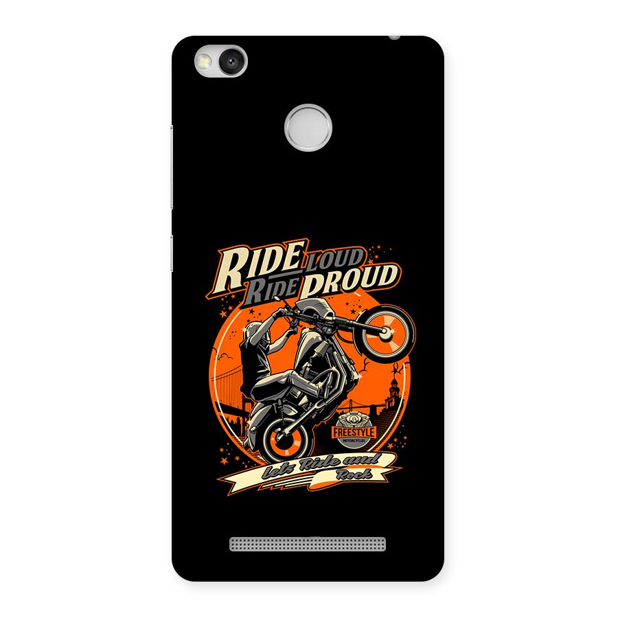 Proud Rider Back Case for Redmi 3S Prime
