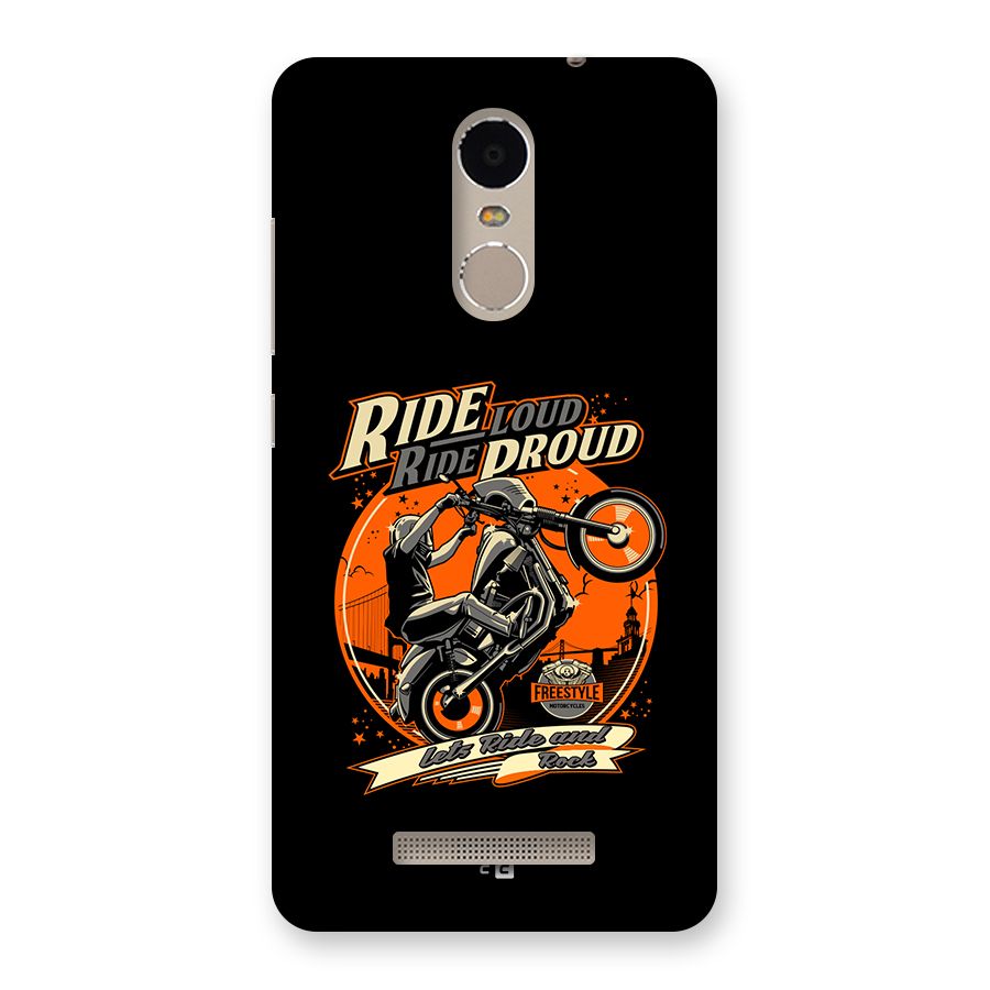 Proud Rider Back Case for Redmi Note 3