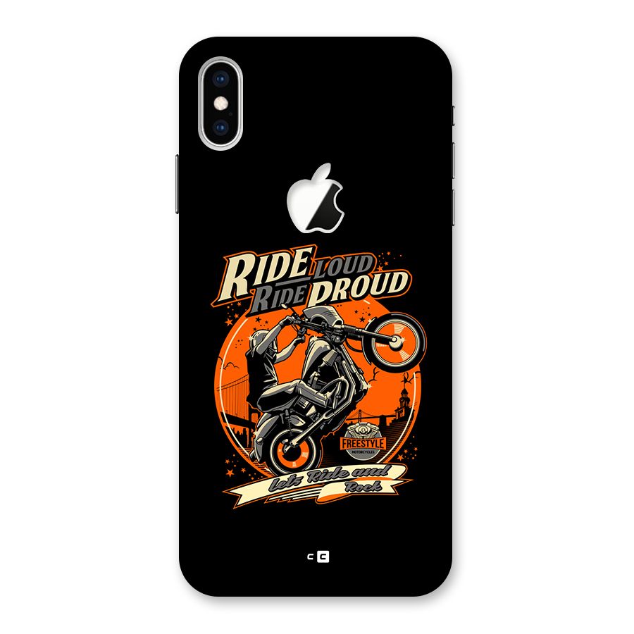 Proud Rider Back Case for iPhone XS Max Apple Cut