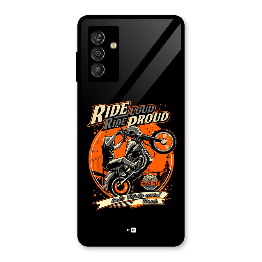 Proud Rider Glass Back Case for Galaxy M13