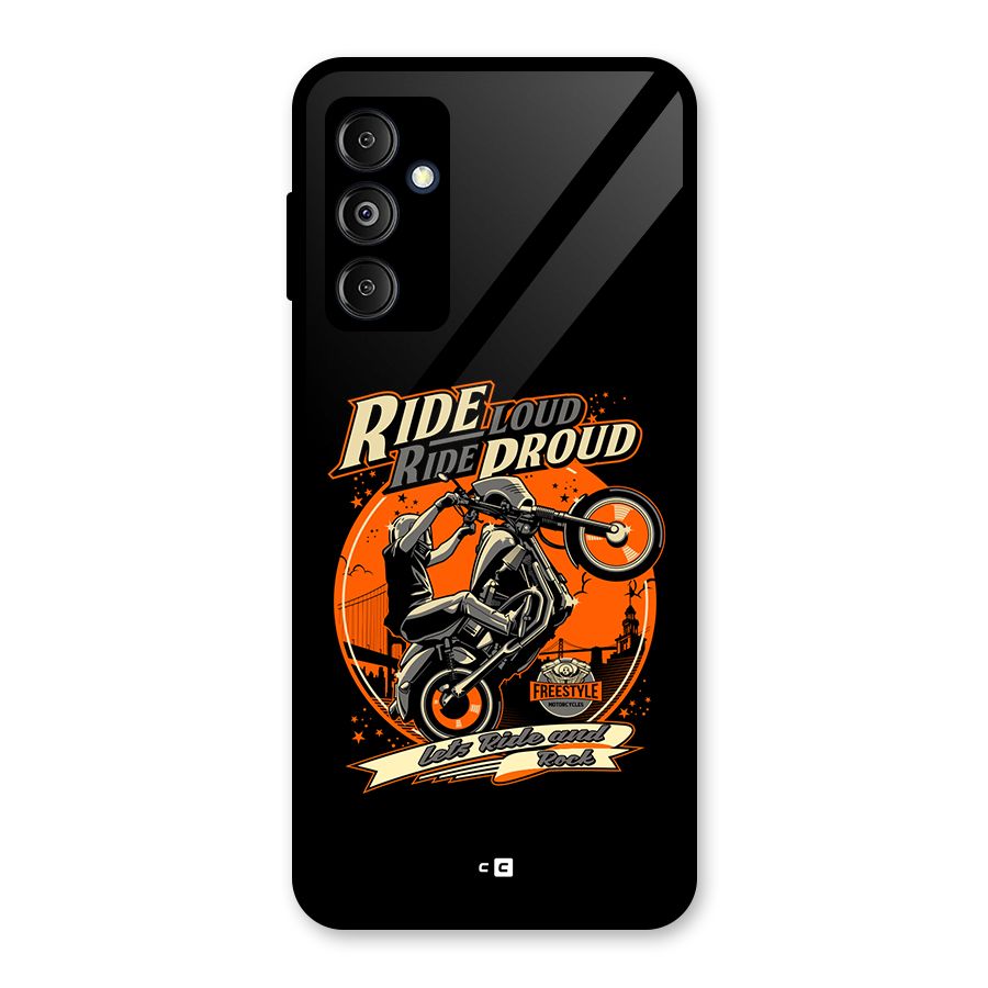 Proud Rider Glass Back Case for Galaxy M14 5G