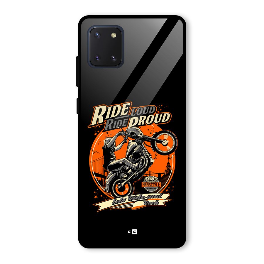 Proud Rider Glass Back Case for Galaxy Note 10 Lite