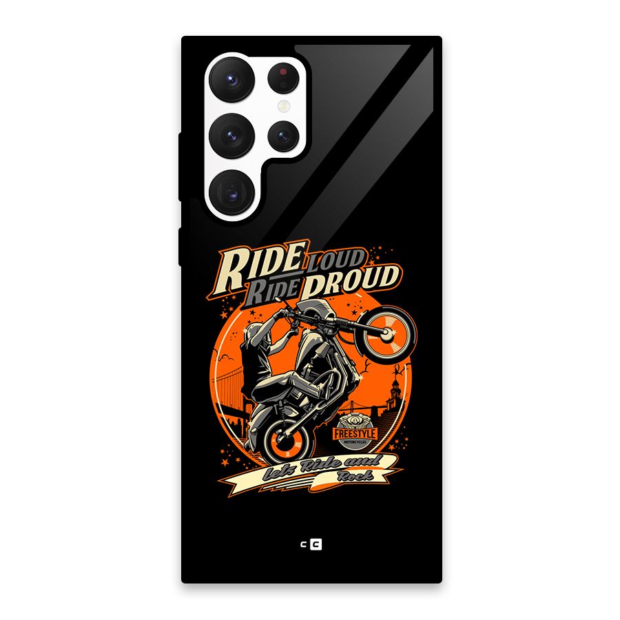 Proud Rider Glass Back Case for Galaxy S22 Ultra 5G