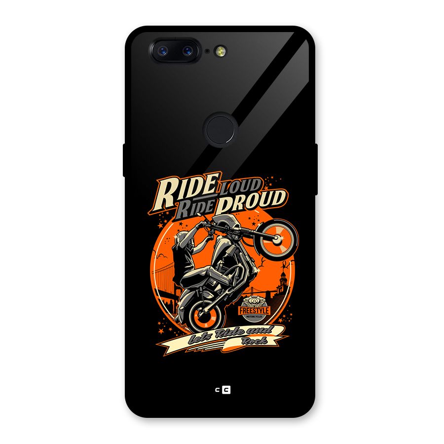Proud Rider Glass Back Case for OnePlus 5T