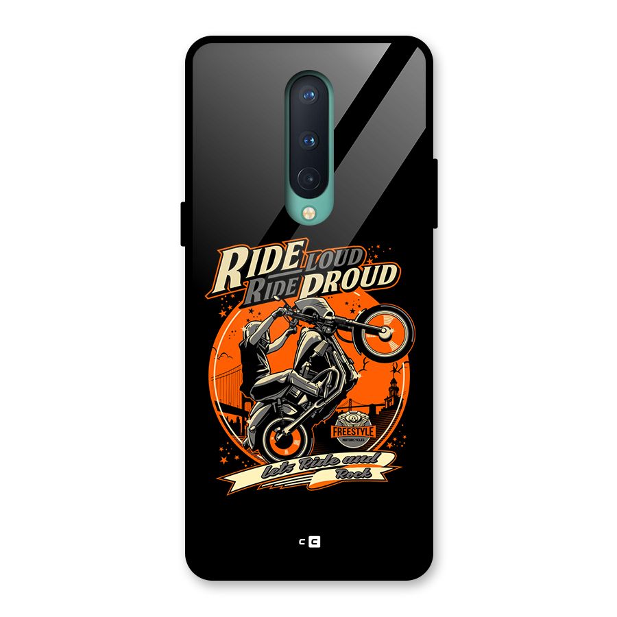 Proud Rider Glass Back Case for OnePlus 8