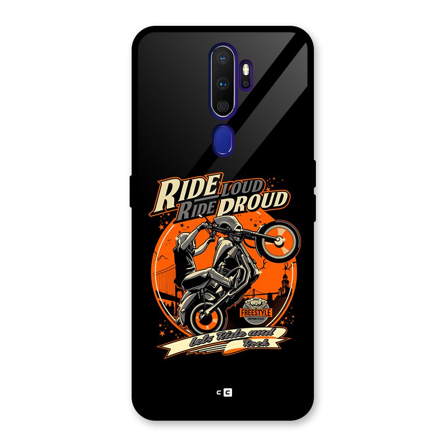 Proud Rider Glass Back Case for Oppo A9 (2020)