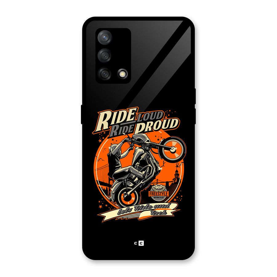 Proud Rider Glass Back Case for Oppo F19