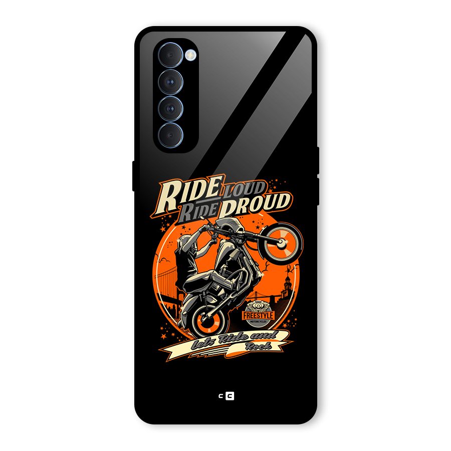 Proud Rider Glass Back Case for Oppo Reno4 Pro