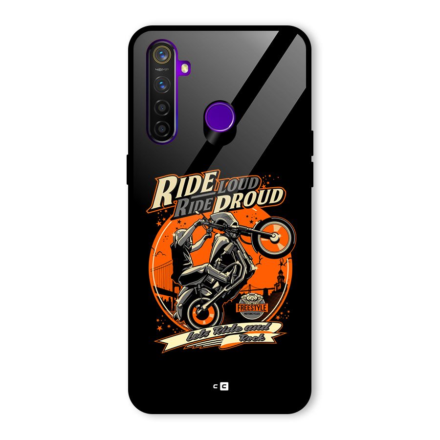 Proud Rider Glass Back Case for Realme 5 Pro