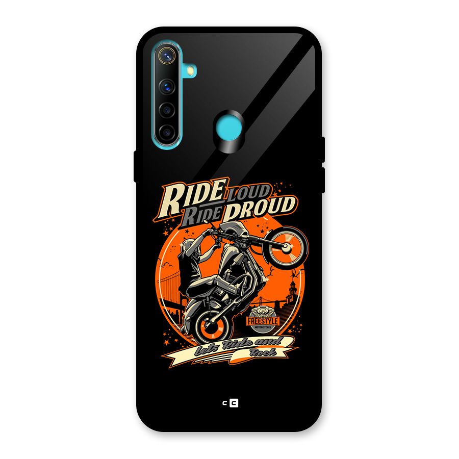 Proud Rider Glass Back Case for Realme 5i