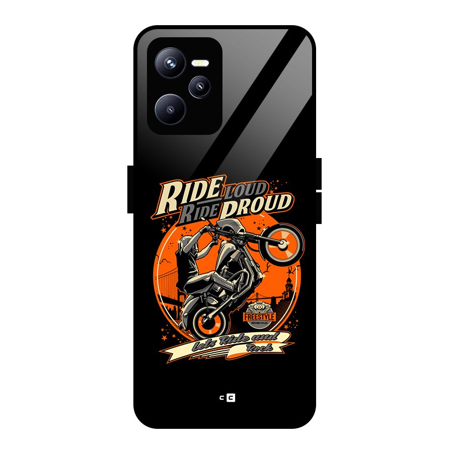 Proud Rider Glass Back Case for Realme C35