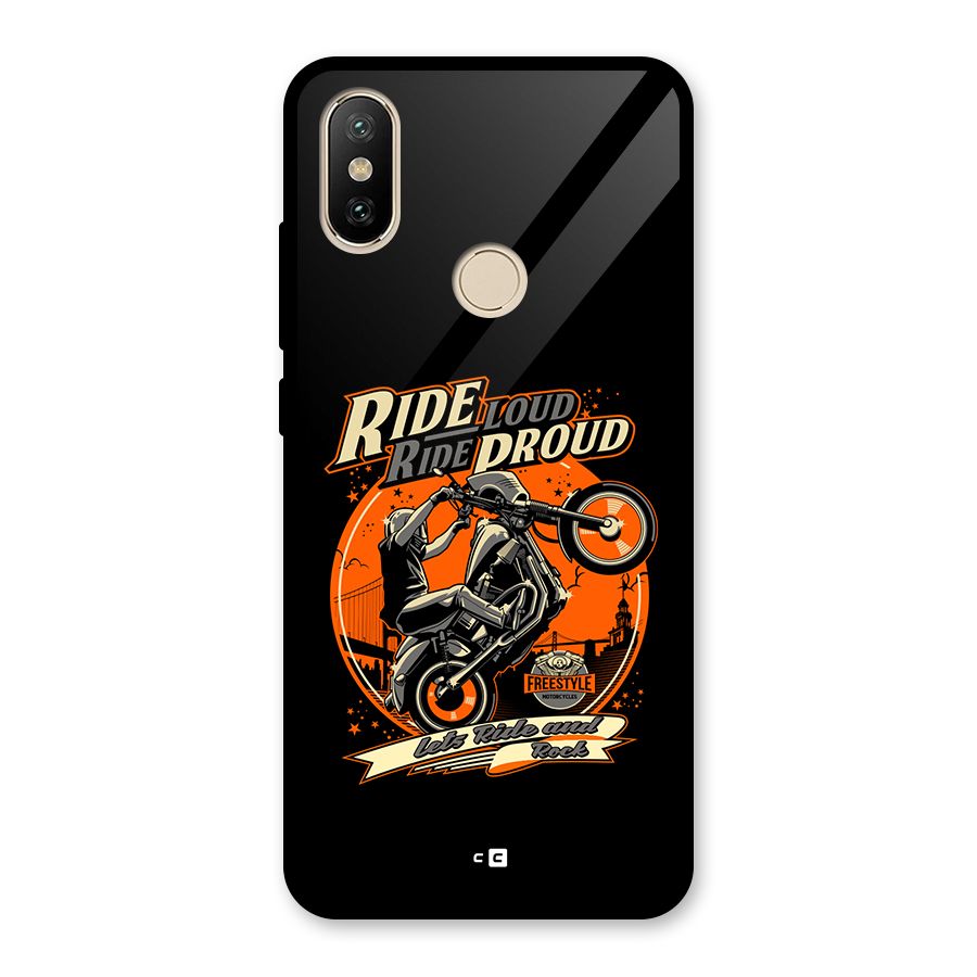 Proud Rider Glass Back Case for Redmi A2