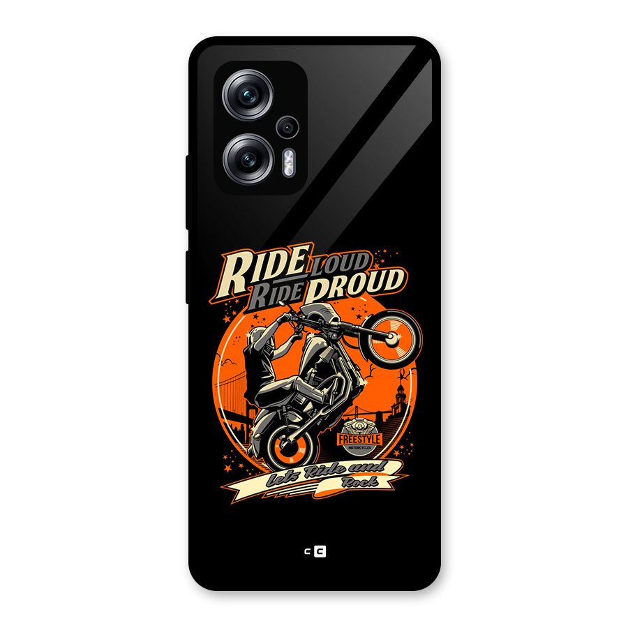 Proud Rider Glass Back Case for Redmi K50i