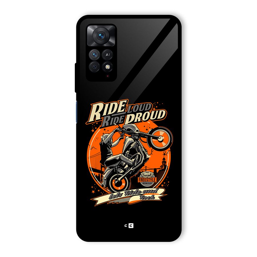 Proud Rider Glass Back Case for Redmi Note 11 Pro Plus 5G