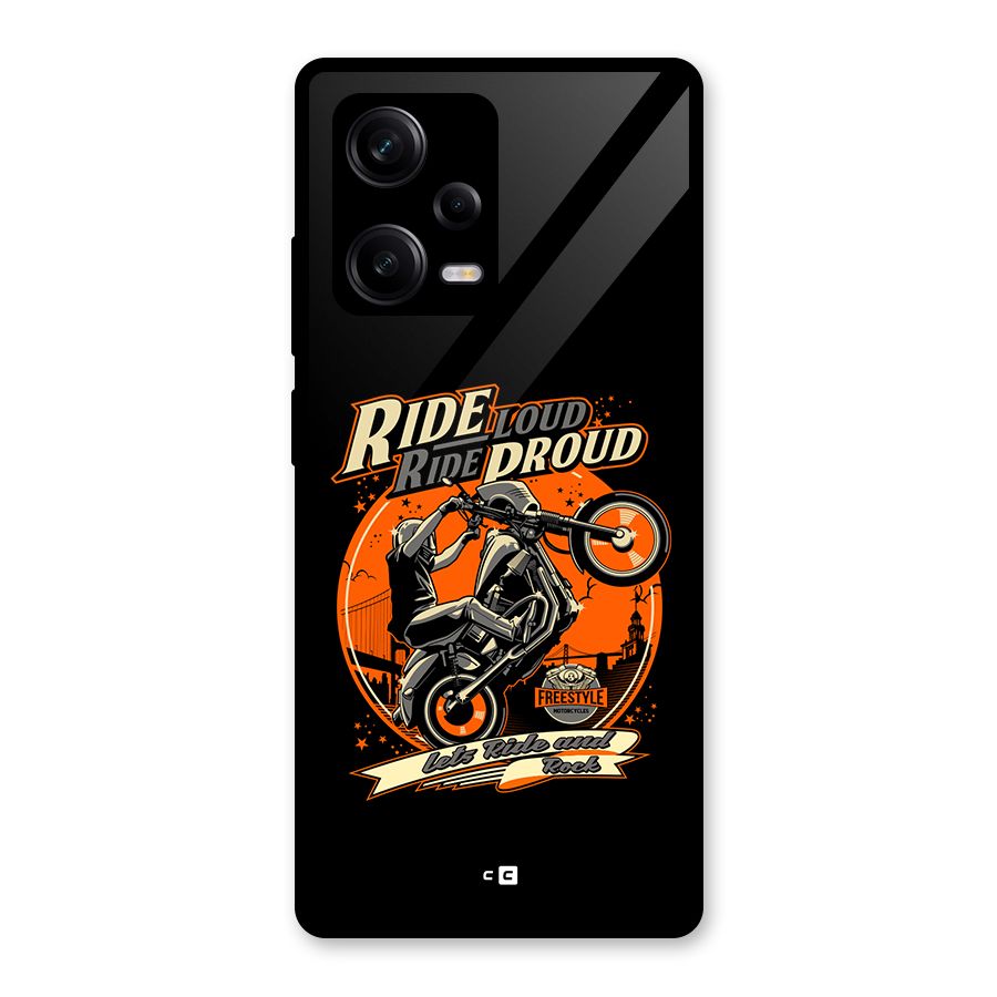 Proud Rider Glass Back Case for Redmi Note 12 Pro
