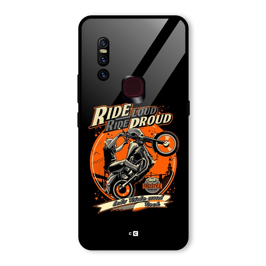 Proud Rider Glass Back Case for Vivo V15