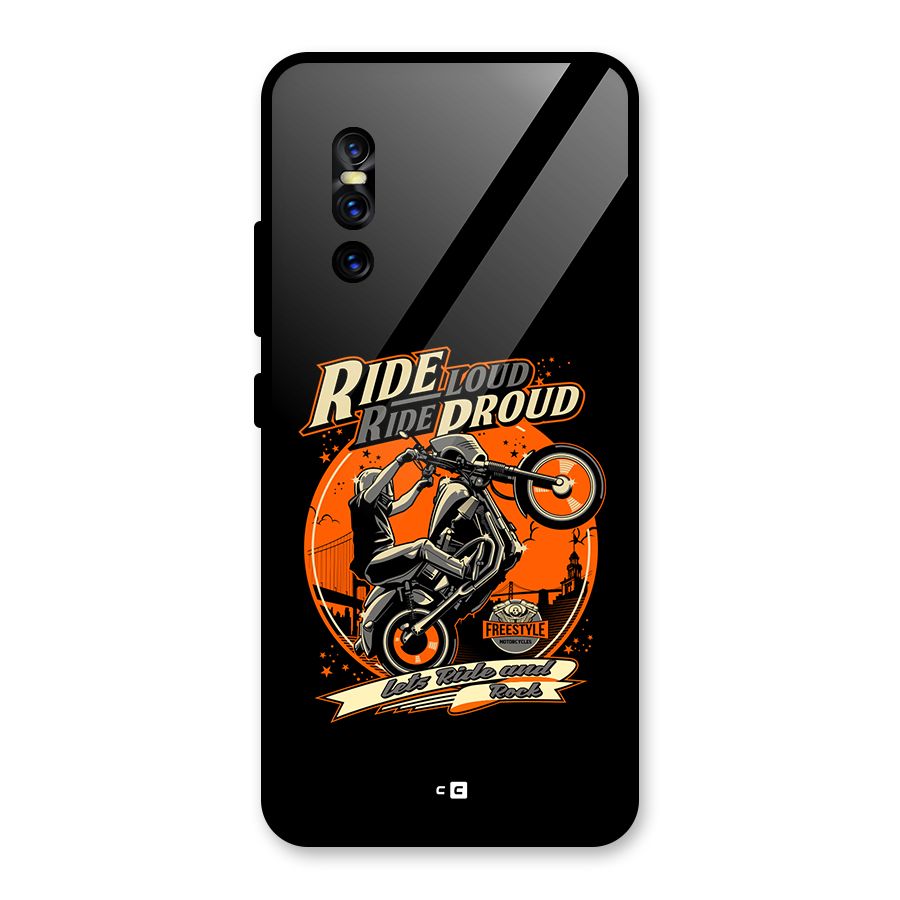 Proud Rider Glass Back Case for Vivo V15 Pro