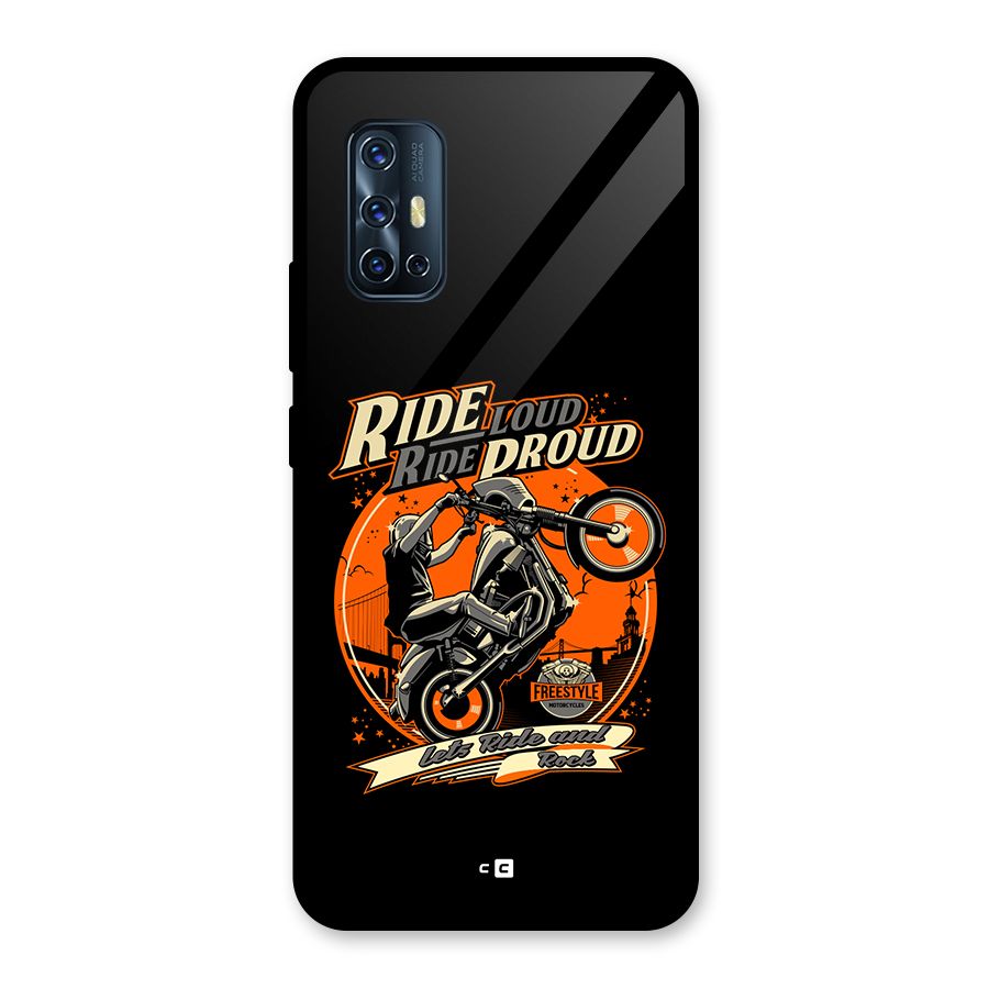 Proud Rider Glass Back Case for Vivo V17