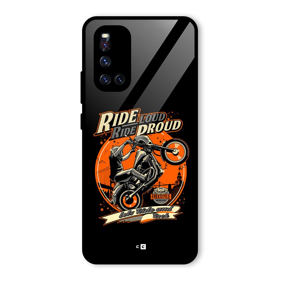 Proud Rider Glass Back Case for Vivo V19