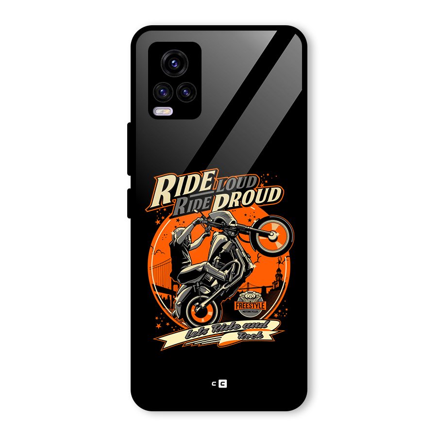 Proud Rider Glass Back Case for Vivo V20 2021